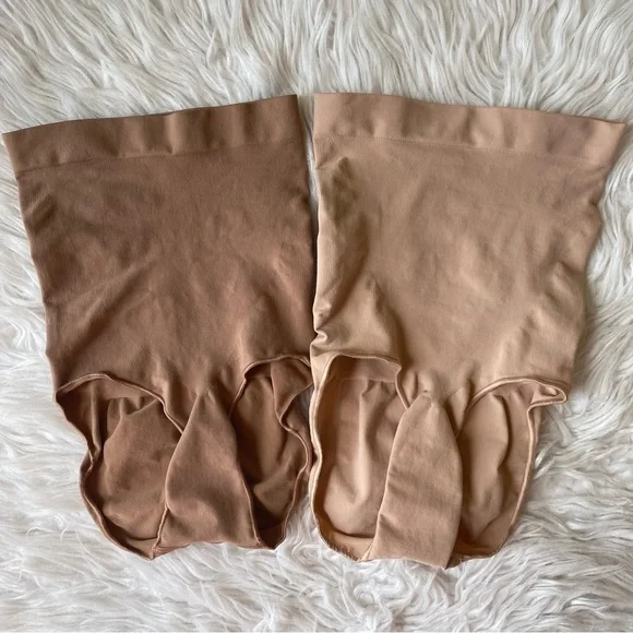 2 Pk Bundle SKIMS Seamless Sculpt High Waisted Brief Women’s Size S/M Ocher Clay - Picture 2 of 12